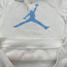 Sudadera blanca AJ logo azul