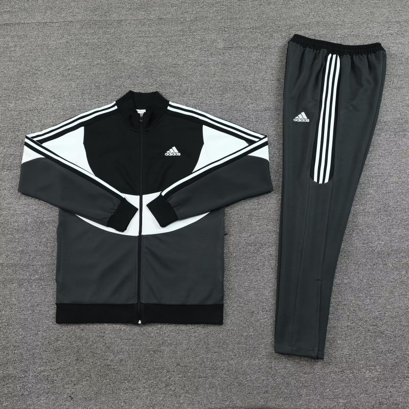 Chandal Adidas Gris Negro Blanco