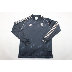 RM Manga Larga Estilo Retro Negro