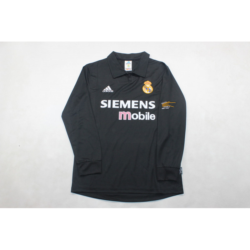Real Madrid Retro Manga Larga Visitante 02-03