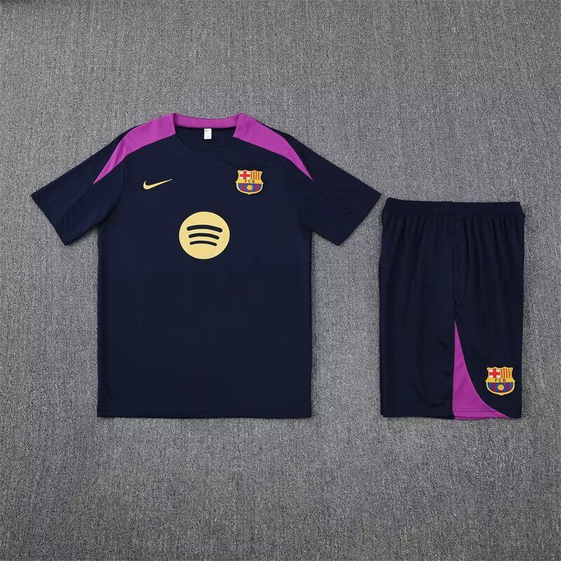 Kit Entrenamiento Barcelona Azul Oscuro Morado 25-26