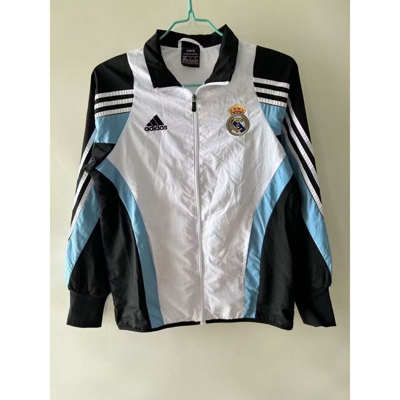 RM Cortavientos Blanco Azul Negro