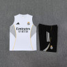 Kit Entrenamiento RM Sin Mangas Blanco 25-26