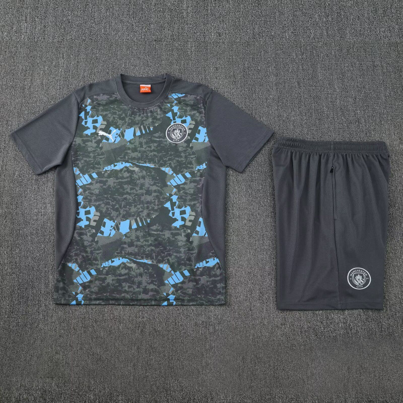 Kit Entrenamiento Manchester City Gris 25-26