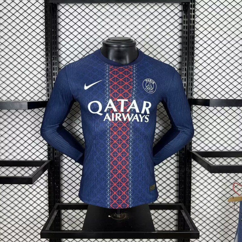 PSG Manga Larga Player Version Local 25-26