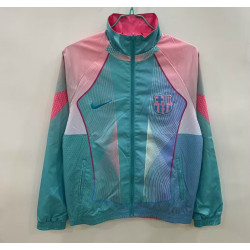 Barcelona Cortavientos Reversible Azul Rosa