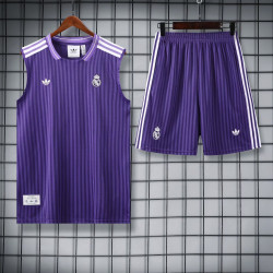 Kit Entrenamiento RM Sin Mangas Morado 25-26