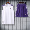 Kit Entrenamiento RM Sin Mangas Blanco 25-26