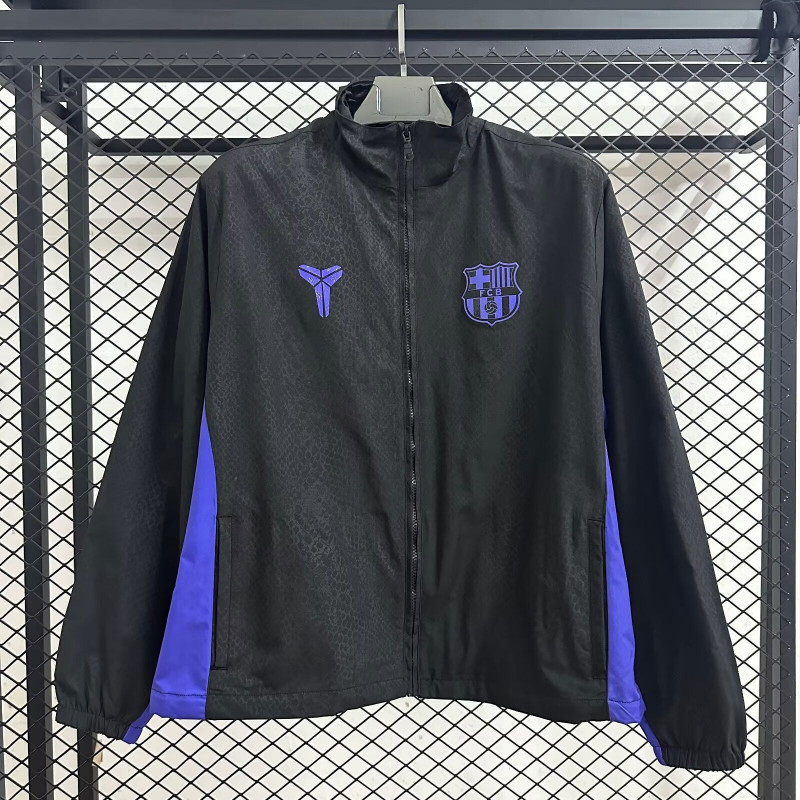Barcelona Cortavientos Negro Morado