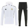 RM Chandal Cortavientos Blanco Gris Con Capucha