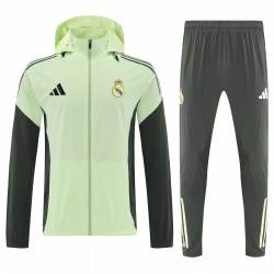 RM Chandal Cortavientos Verde Claro Con Capucha