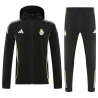 RM Chandal Cortavientos Negro Con Capucha