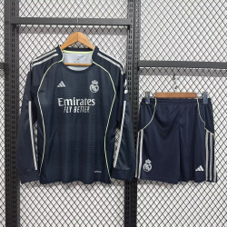 RM KIT NIÑO Manga Larga Visitante 25-26