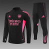 Chandal Niño Entrenamiento Arsenal Negro Rosa 25-26