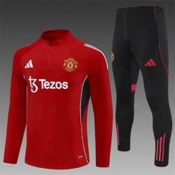 Chandal Niño Entrenamiento Manchester United Rojo 25-26