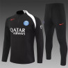Chandal Niño Entrenamiento PSG Negro Blanco 25-26