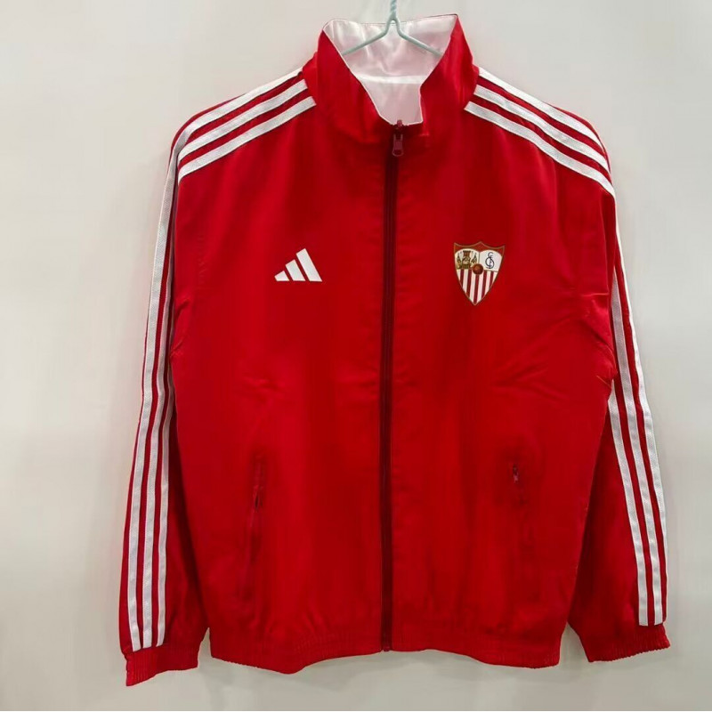 Sevilla Cortavientos Reversible Blanco Rojo 25-26