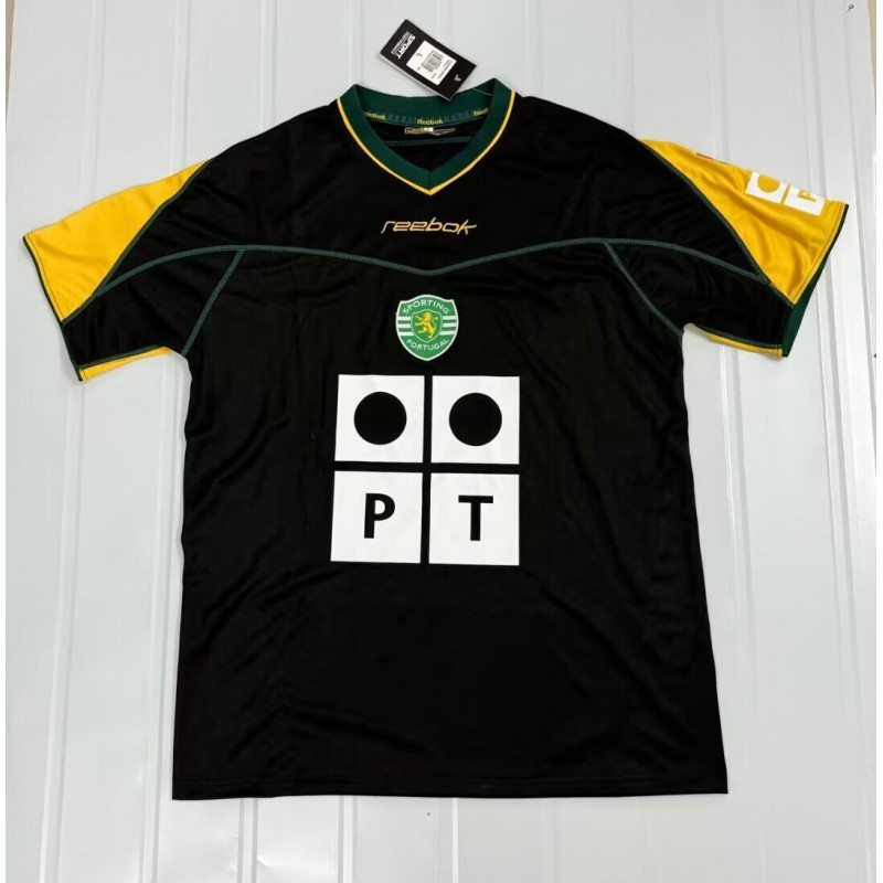 Sporting de Lisboa Retro Visitante Negra 03-04