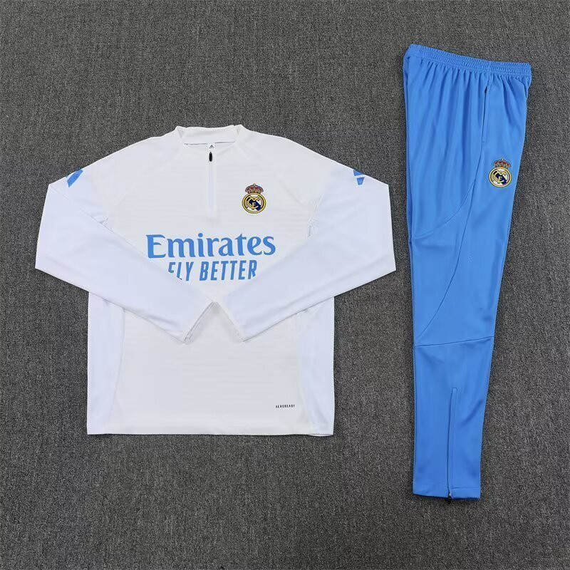 RM Chandal Entrenamiento Blanco Azul UCL 25-26