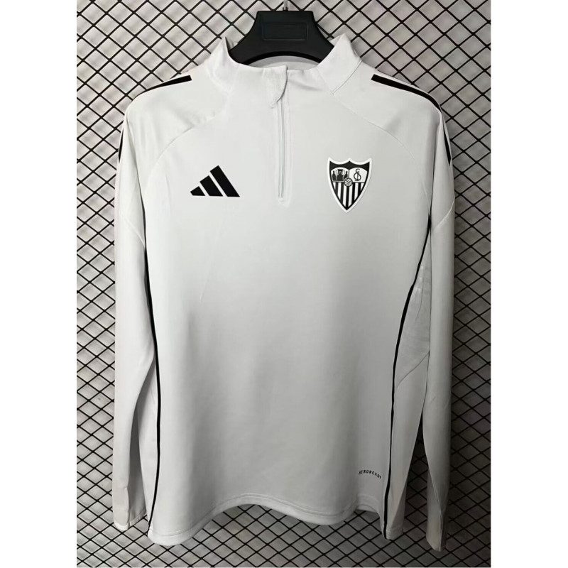 Sevilla Sudadera Entrenamiento Blanca 25-26