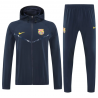 Barcelona Chandal Cortavientos Con Capucha Azul Oscuro 25-26