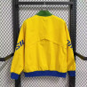 Brasil Cortavientos Retro Amarillo