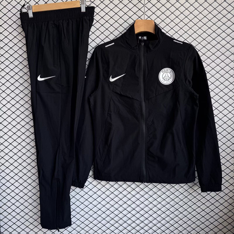 PSG Chandal Cortavientos Negro 25-26