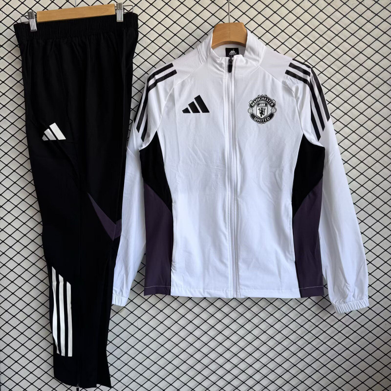Manchester United Chandal Cortavientos Blanco 25-26