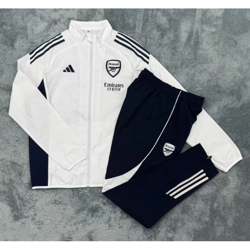 Arsenal Chandal Cortavientos Blanco 25-26