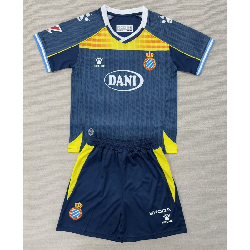 Espanyol KIT NIÑO Con Sponsor Visitante 25-26