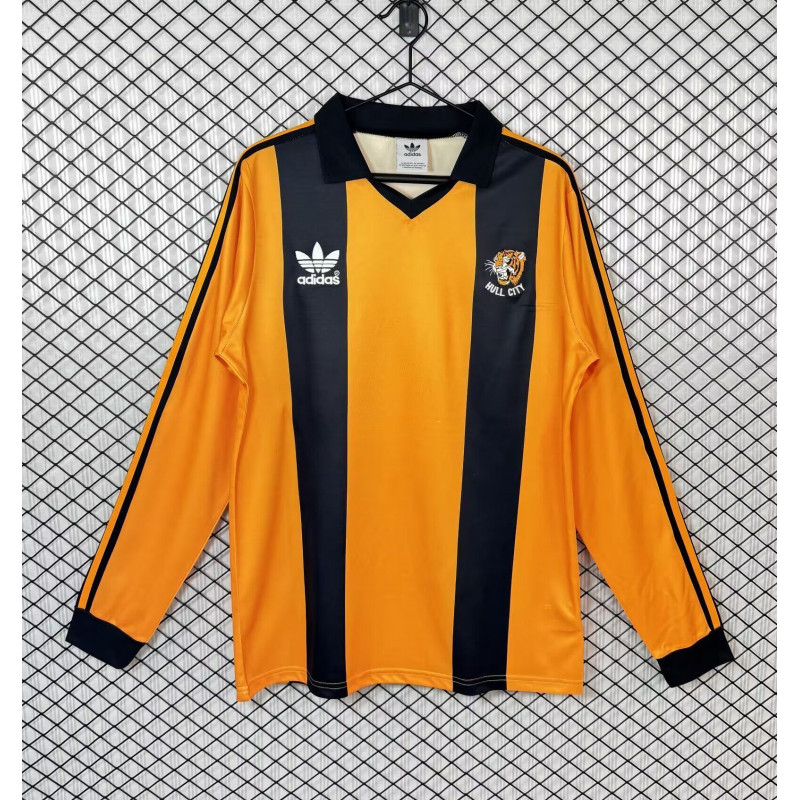 Hull City Retro Manga Larga Local 81-82