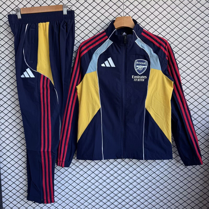 Arsenal Chandal Cortavientos Azul Amarillo 25-26