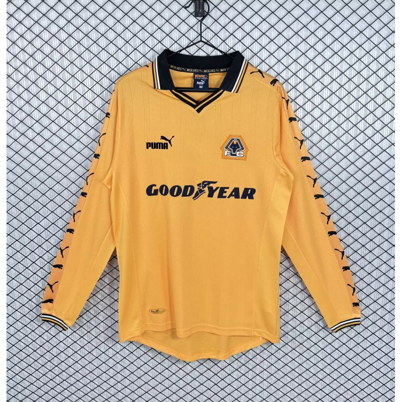 Wolverhampton Retro Manga Larga Local 98-99