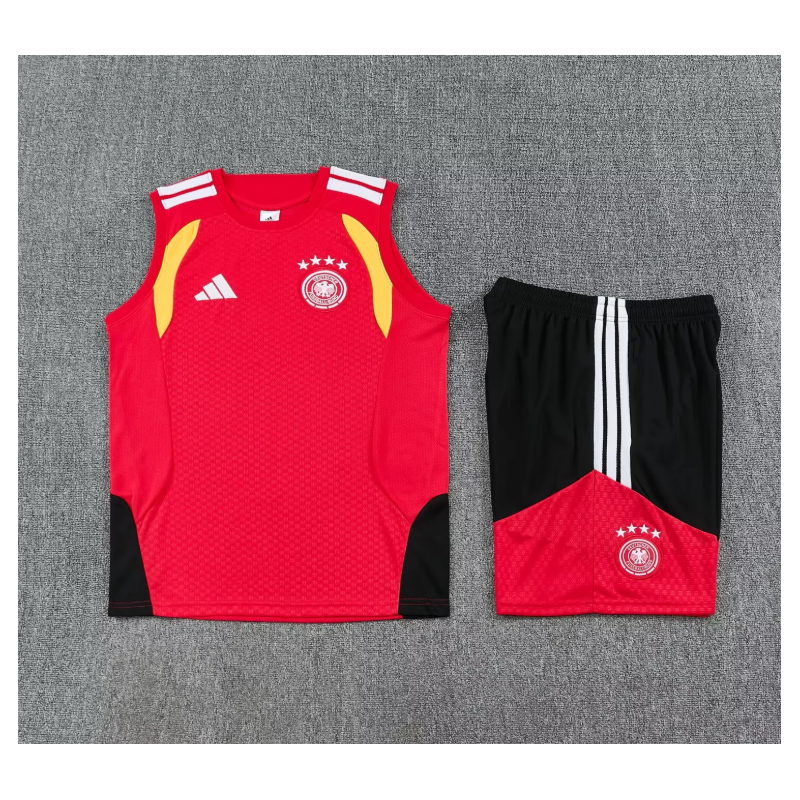 Kit Entrenamiento Alemania Sin Mangas Rojo 2026