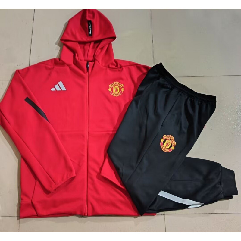 Manchester United Chandal Rojo con Capucha 25-26