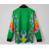 Japon Retro Manga Larga Portero Verde 1998