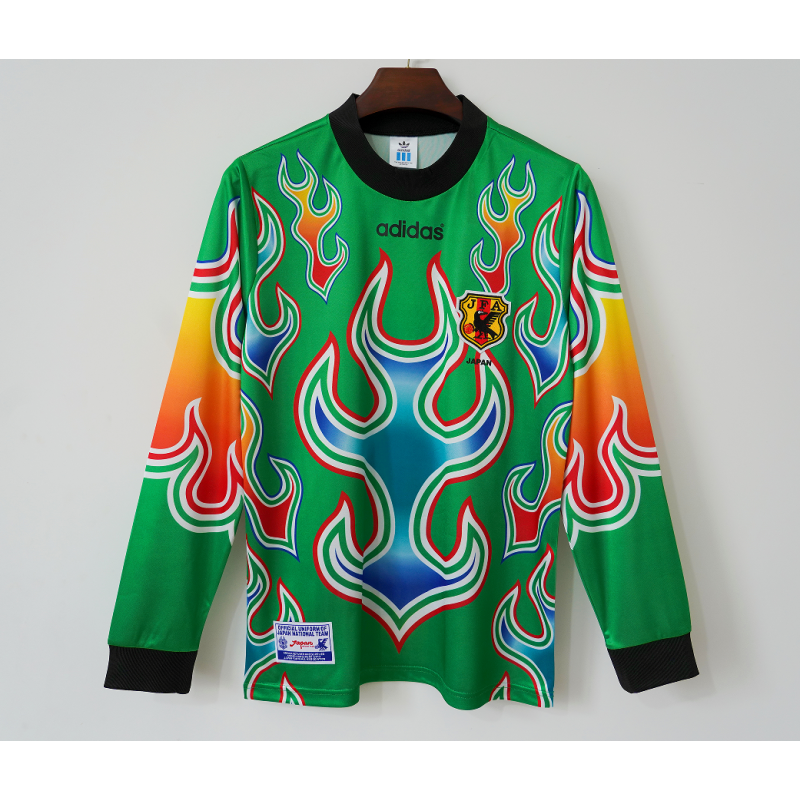 Japon Retro Manga Larga Portero Verde 1998