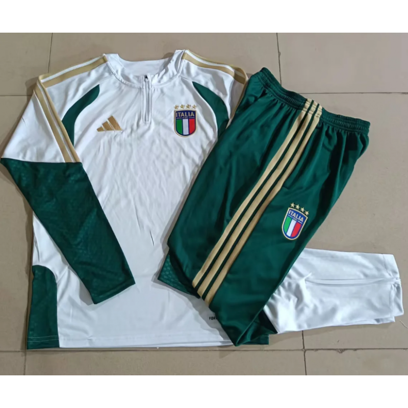 Chandal Niño Italia Entrenamiento Blanco 2026