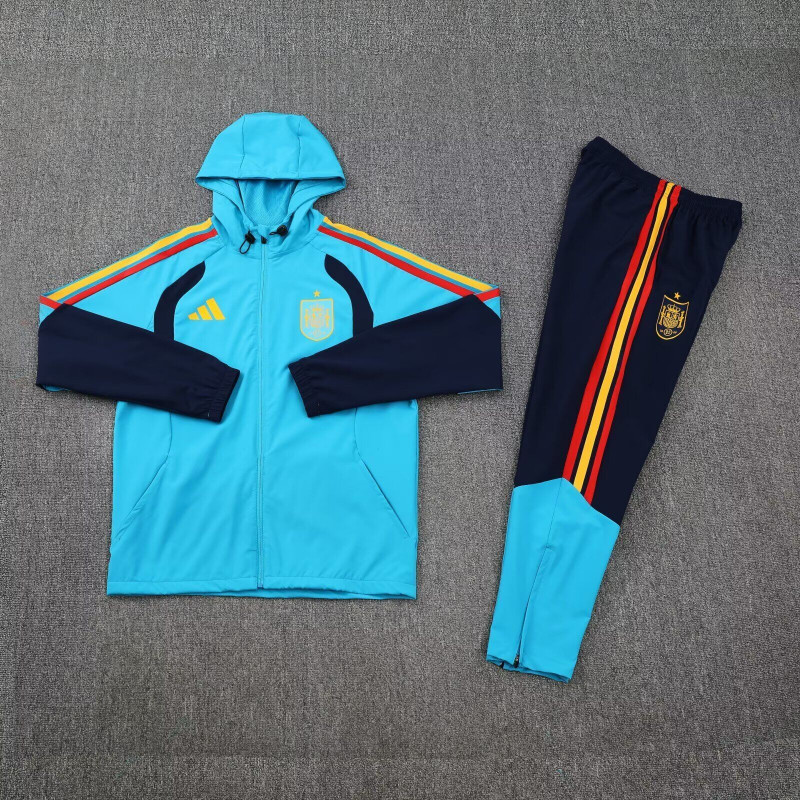 España Chandal Cortavientos Azul 2026