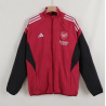 Arsenal Cortavientos Negro Rojo 25-26