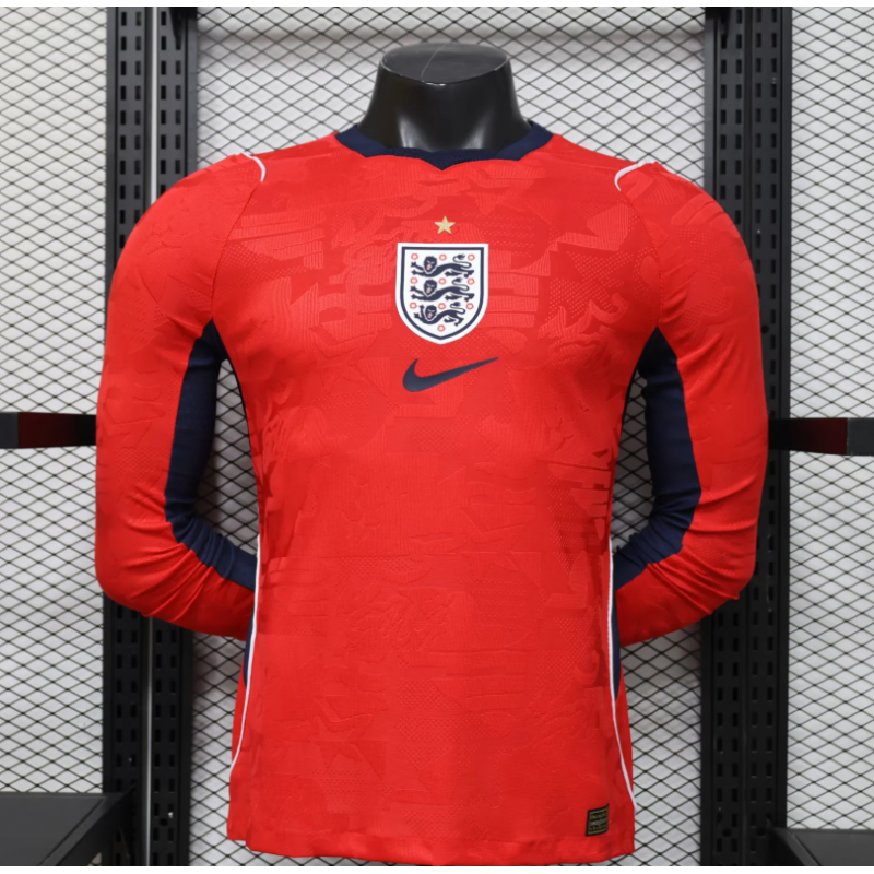 Inglaterra Player Version Manga Larga Visitante 2026