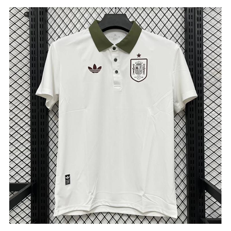España Polo Blanco Verde 2026
