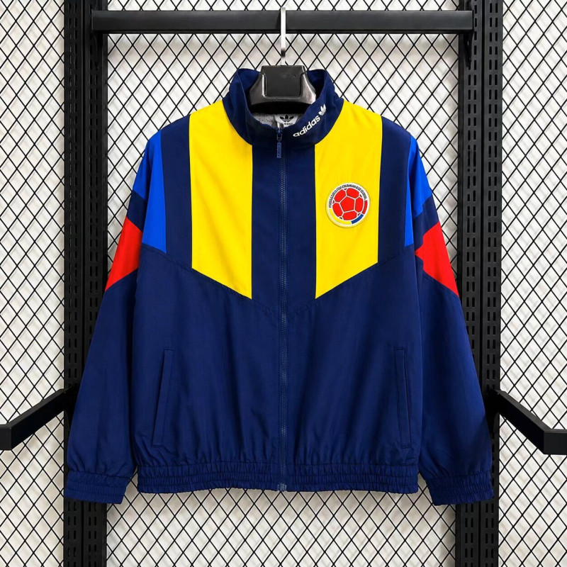 Colombia Cortavientos Azul Oscuro 2026
