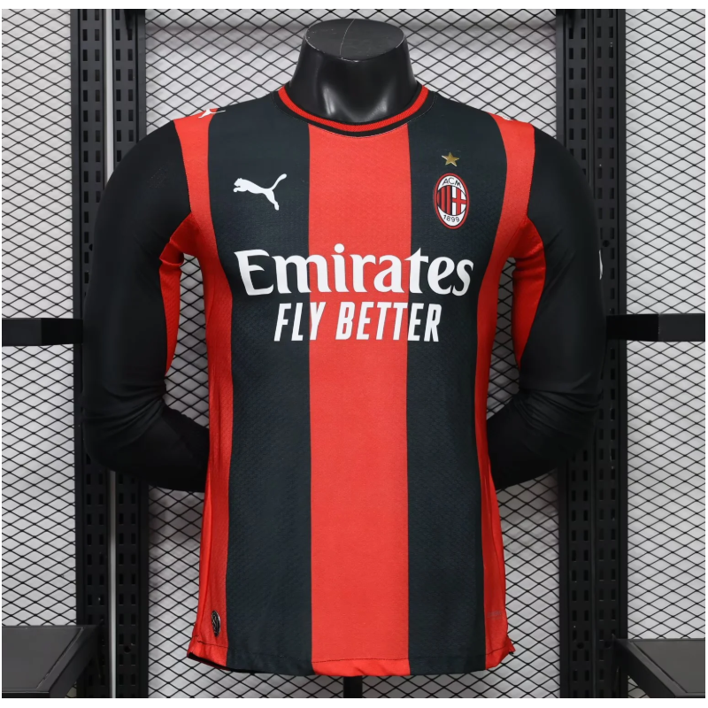 Milan Player Version Manga Larga Local 26-27