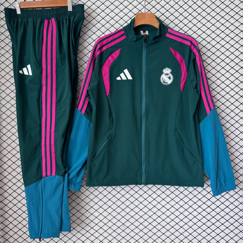 RM Chandal Cortavientos Verde Rosa 26-27