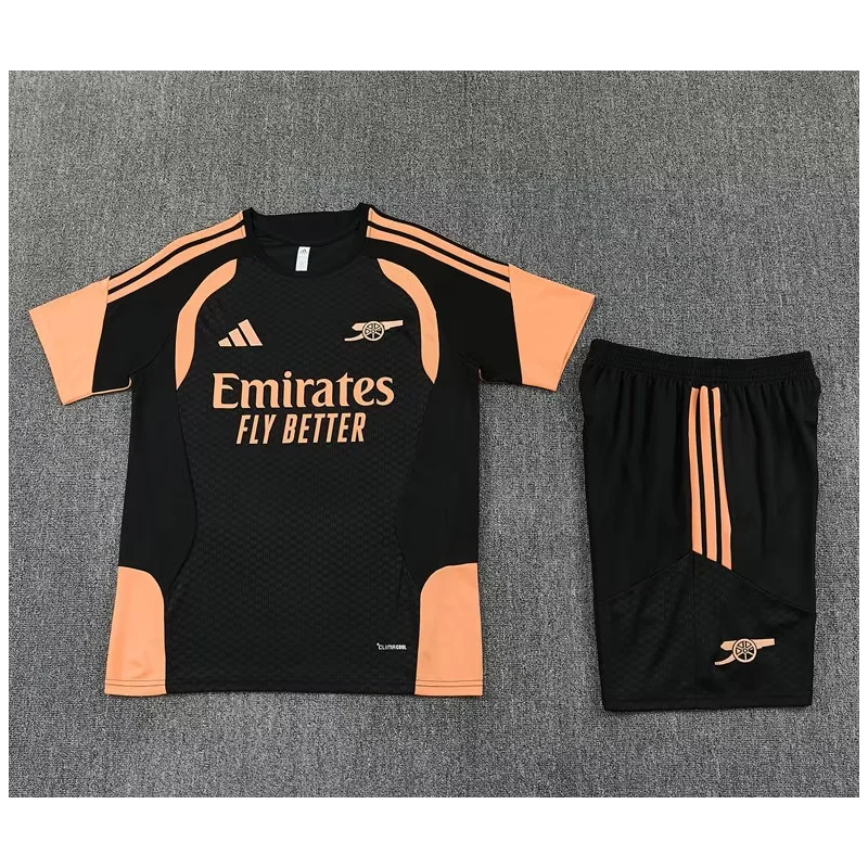 Kit Entrenamiento Arsenal Negro Naranja 26-27