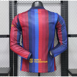 Barcelona Manga Larga Player Version Local 26-27