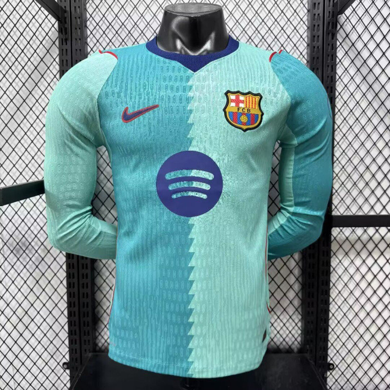 Barcelona Manga Larga Player Version Tercera 26-27