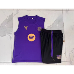 Kit Entrenamiento Barcelona Sin Mangas Morado 26-27