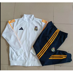 Chandal Niño RM Blanco Amarillo 26-27